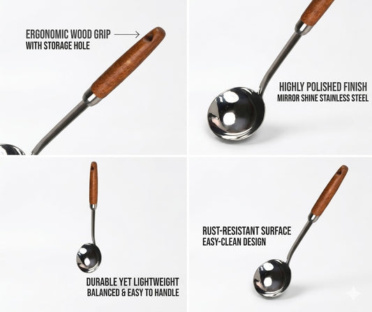 Daler Store Rustic Stainless Ladle