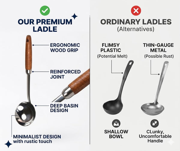 Daler Store Rustic Stainless Ladle