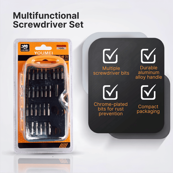 Compact Everyday Handy Screwdriver Kit