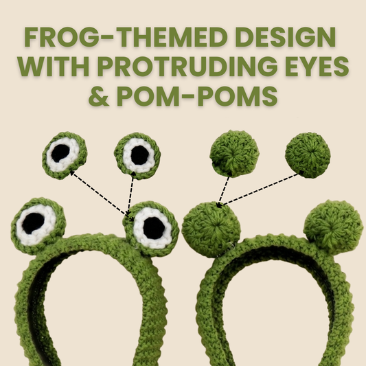 Frog-Eye Cozy Crochet Headband Set