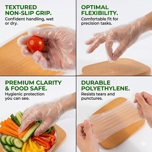 FreshGrip Disposable Gloves Pack (Pack of 3)